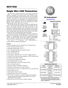 NCV7356 - CAN Transceiver, Single Wire