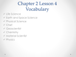 Chapter 2 Lesson 4 Vocab