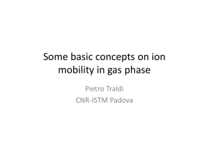 Some basic concepts on ion mobility in gas phase