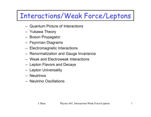 Interactions/Weak Force/Leptons