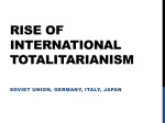 Rise of International Totalitarianism