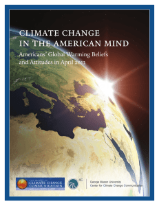 Americans` Global Warming Beliefs and Attitudes in April 2013