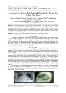 Atrioventricular Groove Calcification in Constrictive Pericarditis