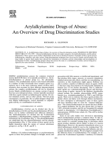 Arylalkylamine Drugs of Abuse: An Overview of Drug