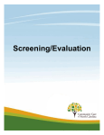 Screening/Evaluation