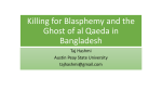 Killing for Blasphemy and the Ghost of al Qaeda in Bangladesh