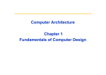 Computer Architecture Chapter 1 Fundamentals of Computer Design