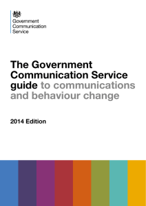 GCS guide to behaviour change - Government Communication