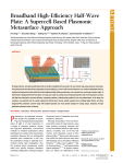 Broadband High-Eﬃciency Half-Wave Plate: A