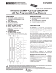 18-Channel, Gamma Voltage Generator with Two Programmable