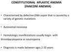 constitutional aplastic anemia