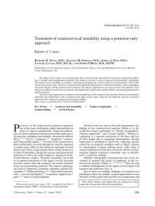 Treatment of craniocervical instability using a posterior