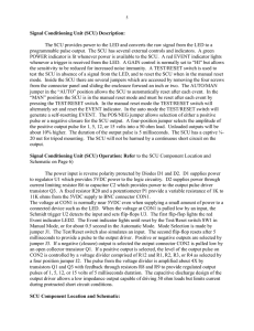 Signal Conditioning Unit (SCU) Description: The SCU provides