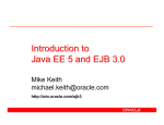 Introduction to Java EE 5 and EJB 3.0