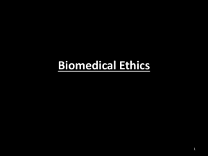 Introduction to Medical Ethics