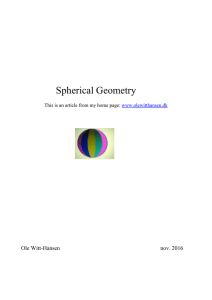 Spherical Geometry - Ole Witt
