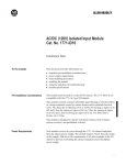1771-2.189, AC/DC (120V) Isolated Input Module, Installation Data