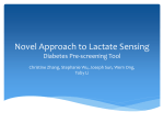 A Novel Approach to Lactate Sensing