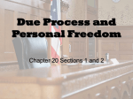 Due Process and Personal Freedom