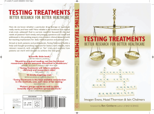 English - Testing Treatments interactive