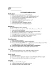 USII Final Exam Review Sheet 1