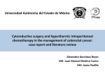 Cytoreductive surgery and hyperthermic intraperitoneal