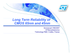 Long Term Reliability of CMOS 65nm and 45nm