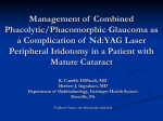 Management of Combined Phacolytic/Phacomorphic Glaucoma as a