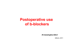 Postoperative use of b