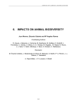 Academic paper: 6. IMPACTS ON ANIMAL BIODIVERSITY