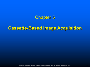 Chapter 5 Cassette-based Image Acquisition