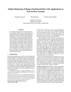 Online Balancing of Range-Partitioned Data with