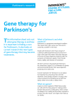 Gene therapy for Parkinson`s