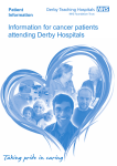 Information for cancer patients attending Derby Hospitals