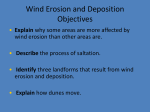 Wind Erosion and Deposition Objectives
