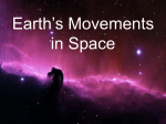 Earth`s Movements in Space