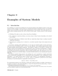 Examples of System Models