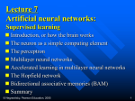 Multilayer neural networks