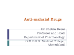 Anti-Malarials - GMERS Medical College Sola