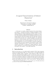 A Logical Characterisation of Ordered Disjunction