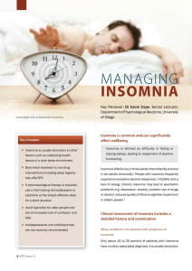 managing insomnia
