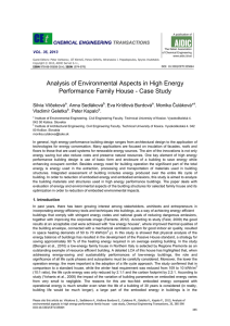 Analysis of Environmental Aspects in High Energy