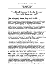 Teaching Children with Bipolar Disorder