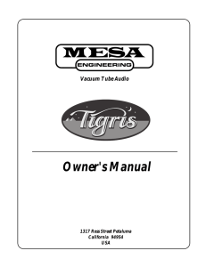 Tigris User Manual