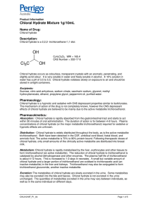 Chloral Hydrate Mixture 1g/10mL