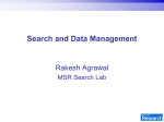 Microsoft Search Labs - Berkeley Database Group