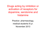 Léčiva působící prostř. histaminu, serotoninu a dopaminu