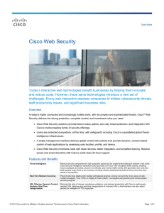Cisco Web Security Data Sheet