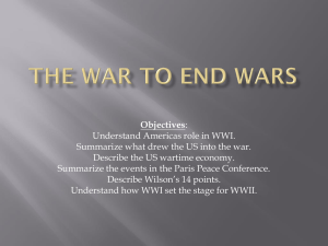 The War to End Wars