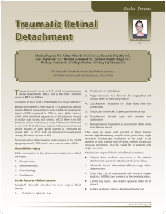 Traumatic Retinal Detachment